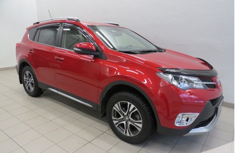 Voiture Miniature Toyota RAV4 Rouge - Hongwell - Échelle 1:72 - Métal Et Plastique - Occasion